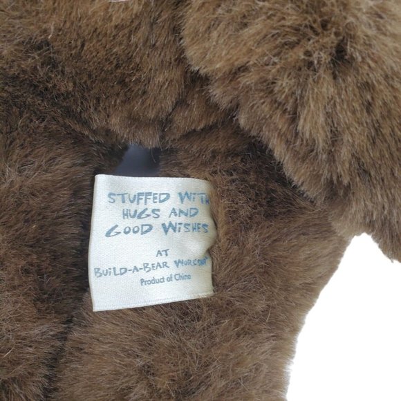 Build A Bear Monkey Chimp Plush 17” Brown Stuffed Animal With Red Lace Up Shoes - Picture 6 of 8